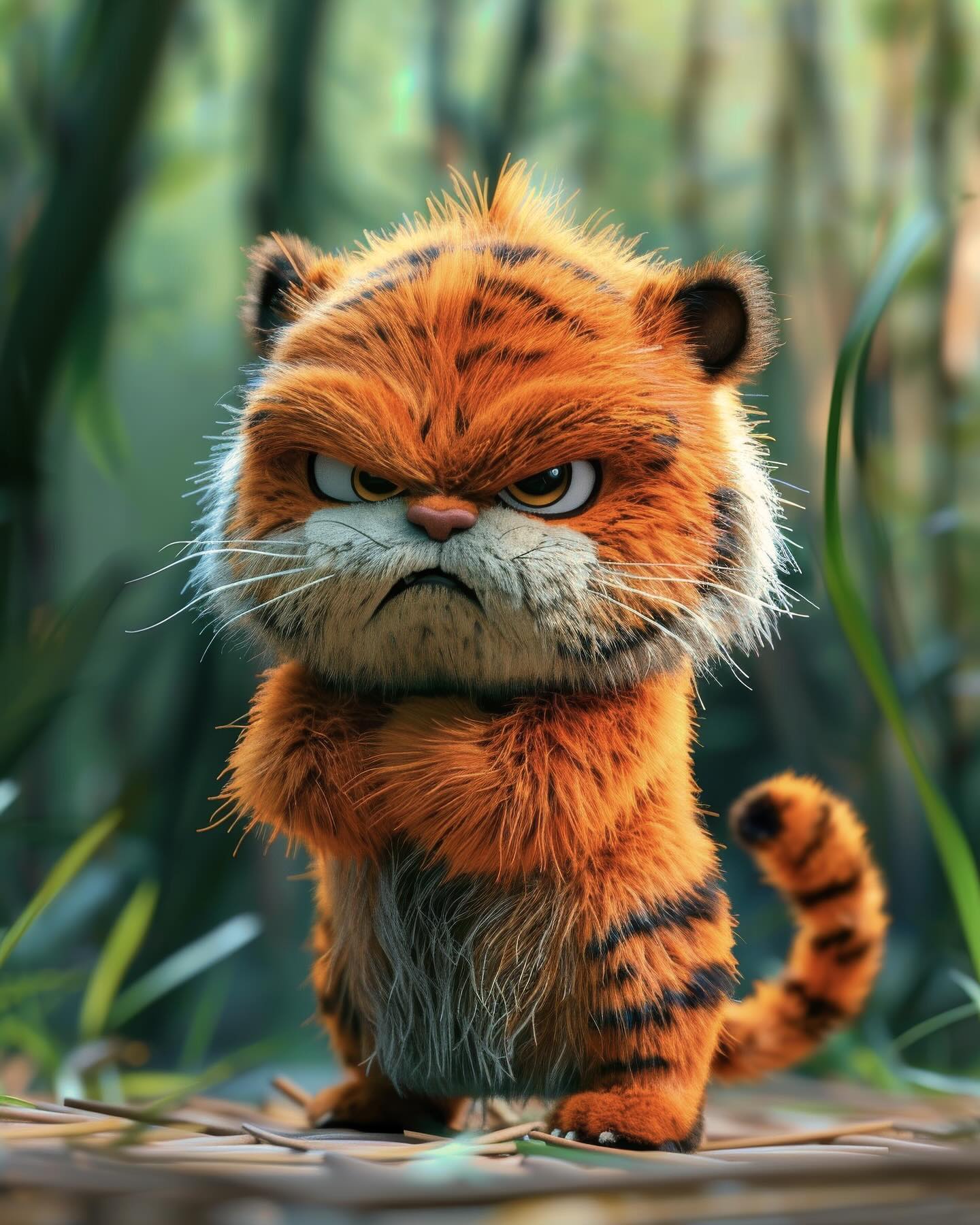 Grumpy Baby Tiger